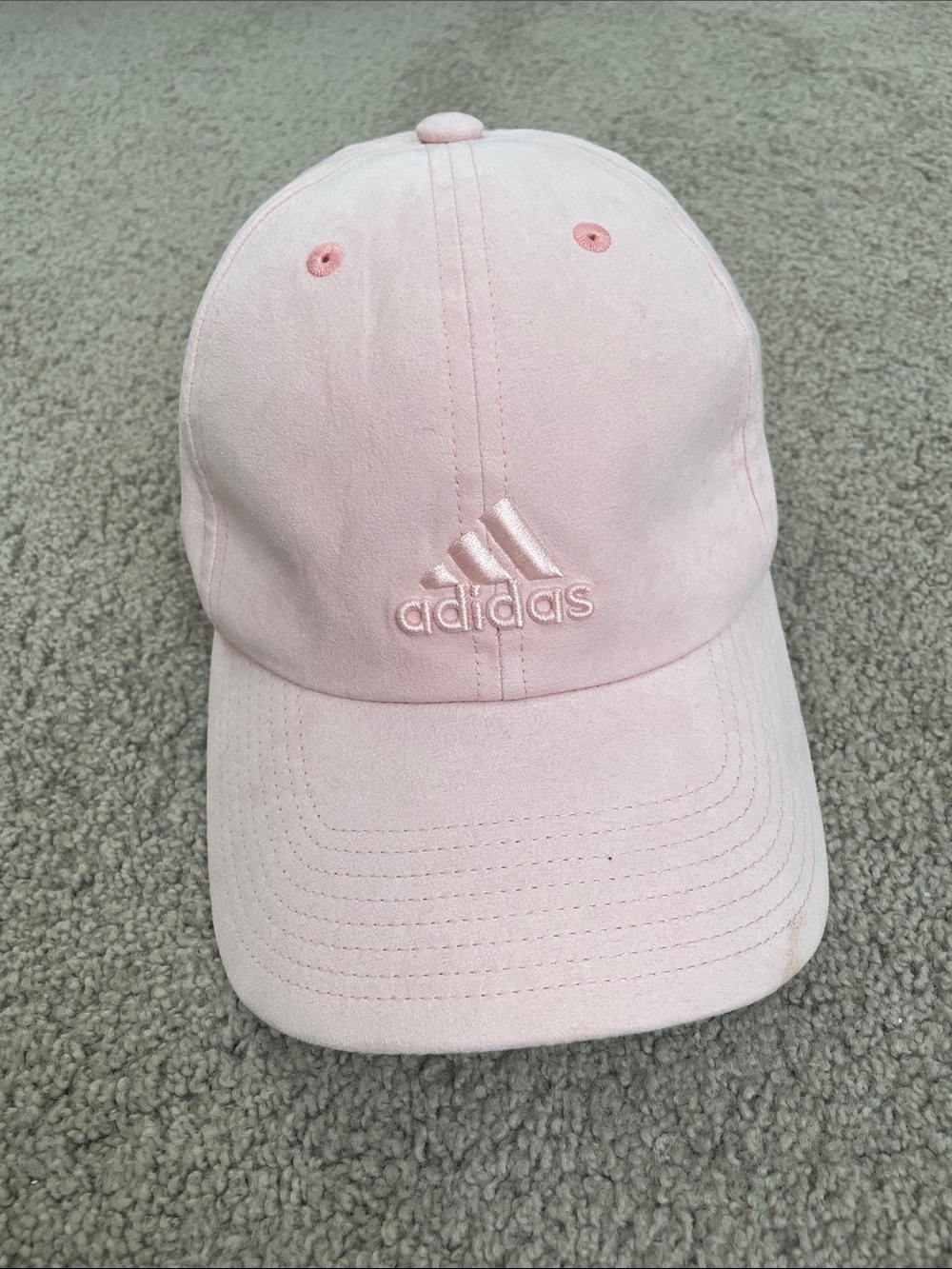adidas suede Light Pink Baseball Cap